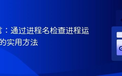 Go语言：通过进程名检查进程运行状态的实用方法