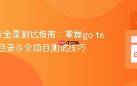 Go项目全量测试指南：掌握go test的多目录与全项目测试技巧