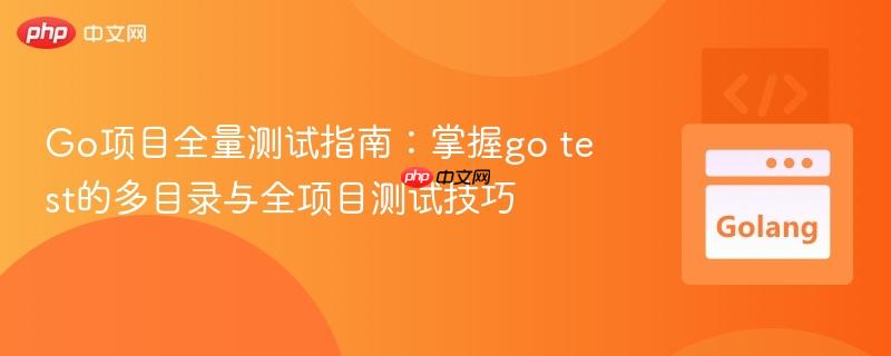 Go项目全量测试指南:掌握go test的多目录与全项目测试技巧
