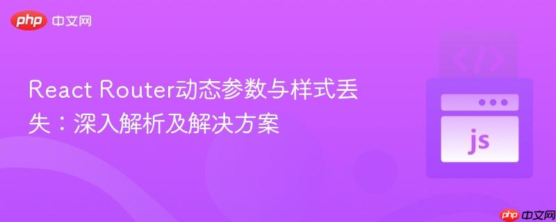 React Router动态参数与样式丢失:深入解析及解决方案