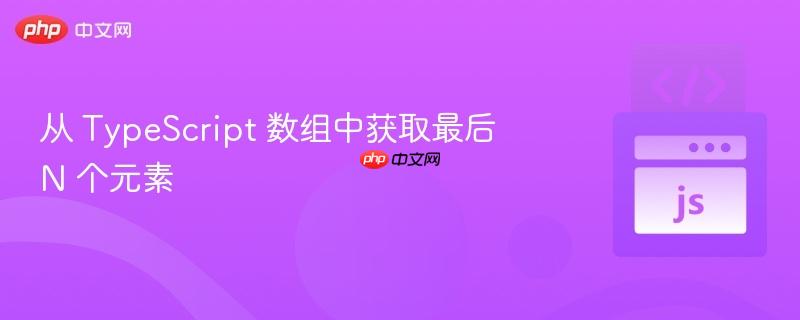 从 typescript 数组中获取最后 n 个元素