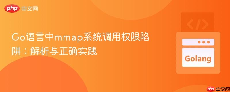 Go语言中mmap系统调用权限陷阱:解析与正确实践