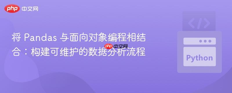 将 pandas 与面向对象编程相结合:构建可维护的数据分析流程