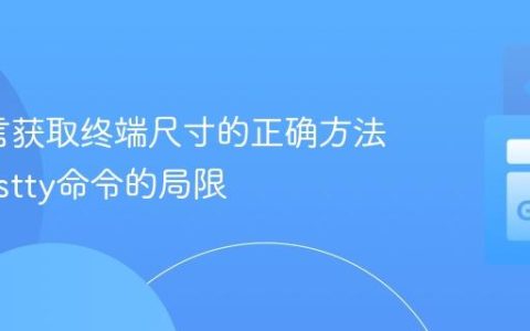 Go语言获取终端尺寸的正确方法：告别stty命令的局限