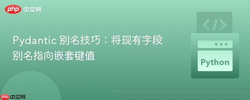 pydantic 别名技巧:将现有字段别名指向嵌套键值