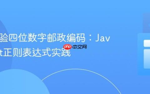 精确校验四位数字邮政编码：JavaScript正则表达式实践