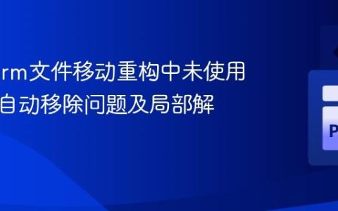 PyCharm文件移动重构中未使用的导入自动移除问题及局部解决方案