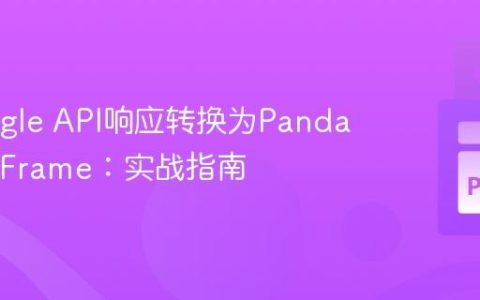将Google API响应转换为Pandas DataFrame：实战指南