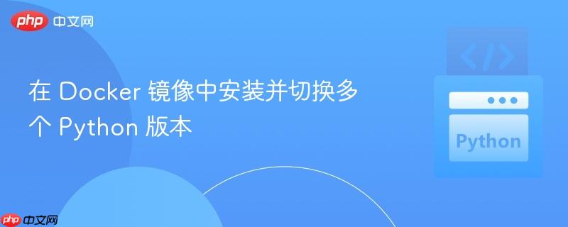 在 docker 镜像中安装并切换多个 python 版本