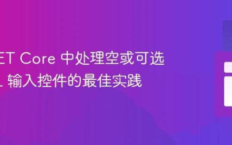 ASP.NET Core 中处理空或可选 HTML 输入控件的最佳实践