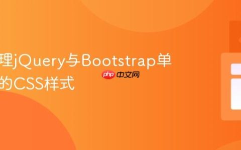 动态管理jQuery与Bootstrap单选按钮的CSS样式