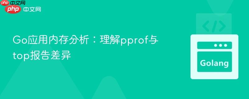 go应用内存分析:理解pprof与top报告差异