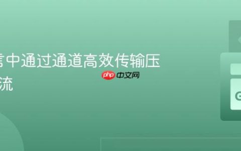 Go语言中通过通道高效传输压缩字节流