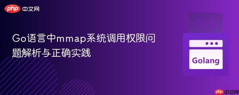 Go语言中mmap系统调用权限问题解析与正确实践