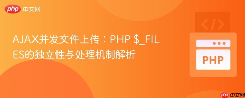 AJAX并发文件上传:PHP $_FILES的独立性与处理机制解析