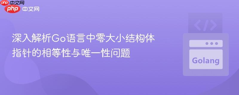 深入解析Go语言中零大小结构体指针的相等性与唯一性问题