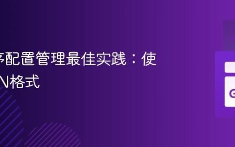 Go程序配置管理最佳实践：使用JSON格式