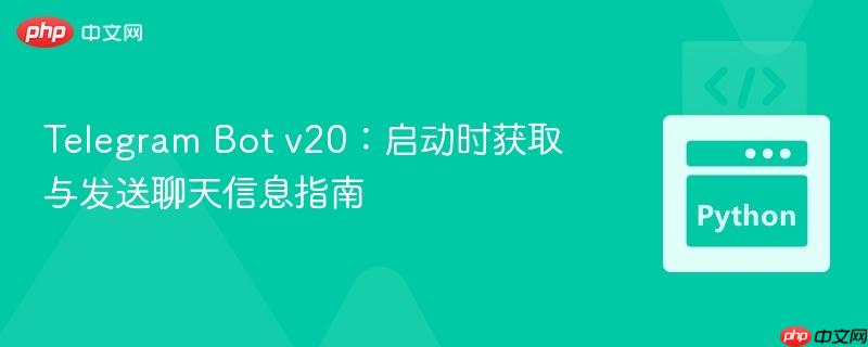 Telegram Bot v20:启动时获取与发送聊天信息指南
