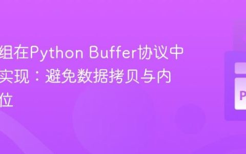 动态数组在Python Buffer协议中的正确实现：避免数据拷贝与内存重定位