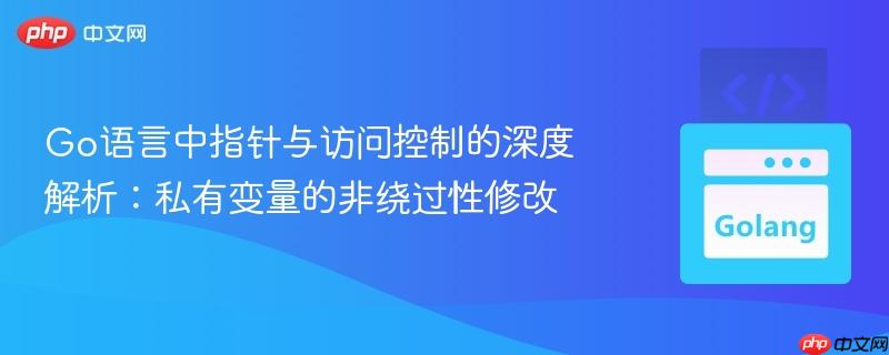 Go语言中指针与访问控制的深度解析:私有变量的非绕过性修改