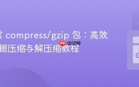 Go语言 compress/gzip 包：高效实现数据压缩与解压缩教程