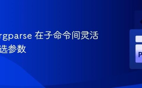 使用 Argparse 在子命令间灵活添加可选参数
