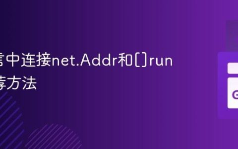 Go语言中连接net.Addr和[]rune的推荐方法