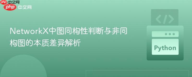 NetworkX中图同构性判断与非同构图的本质差异解析