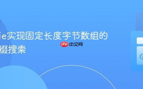 使用Trie实现固定长度字节数组的高效前缀搜索