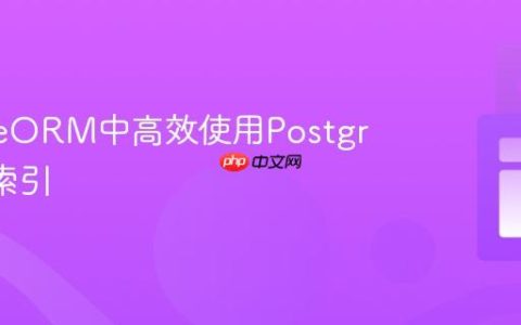 在TypeORM中高效使用PostgreSQL索引