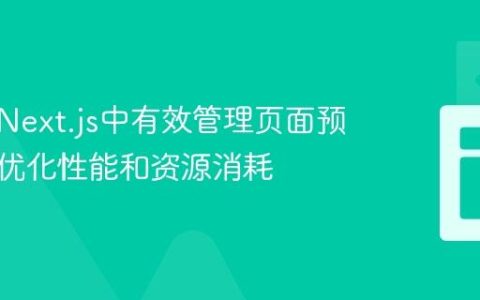 如何在Next.js中有效管理页面预加载以优化性能和资源消耗