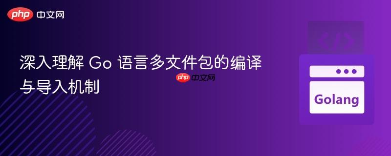 深入理解 Go 语言多文件包的编译与导入机制