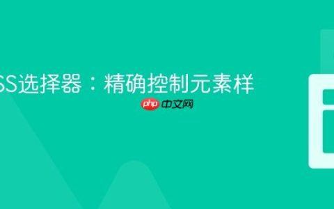 掌握CSS选择器：精确控制元素样式