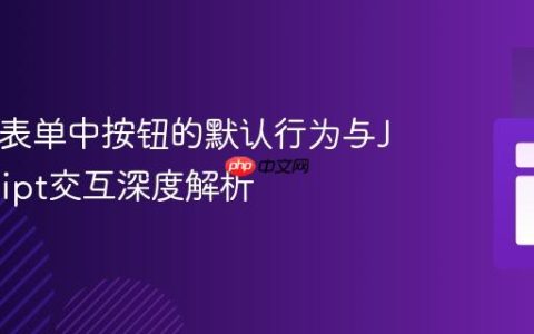 HTML表单中按钮的默认行为与JavaScript交互深度解析