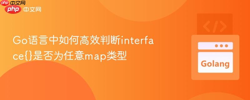 go语言中如何高效判断interface{}是否为任意map类型