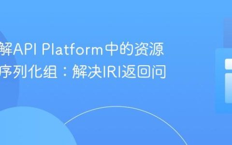 深入理解API Platform中的资源嵌套与序列化组：解决IRI返回问题