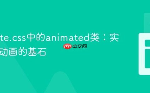 Animate.css中的animated类：实现网页动画的基石