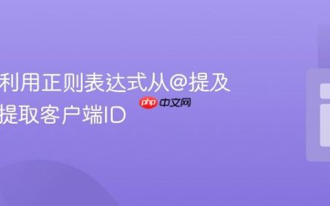 PHP中利用正则表达式从@提及格式中提取客户端ID