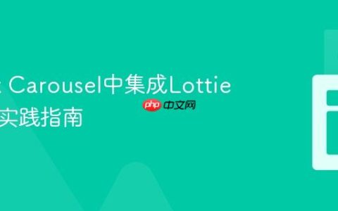 在Slick Carousel中集成Lottie动画的实践指南