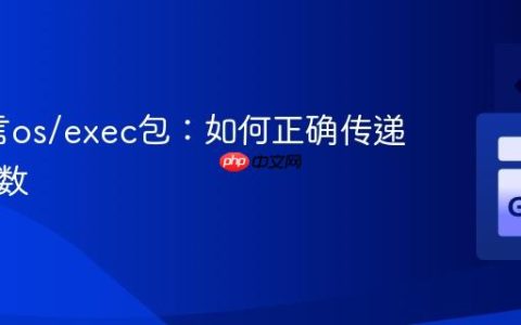 Go语言os/exec包：如何正确传递命令参数