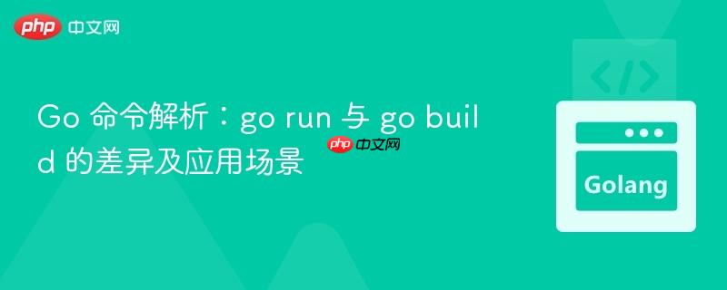 Go 命令解析:go run 与 go build 的差异及应用场景