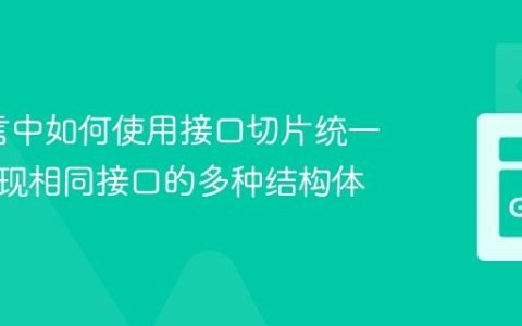 Go语言中如何使用接口切片统一处理实现相同接口的多种结构体