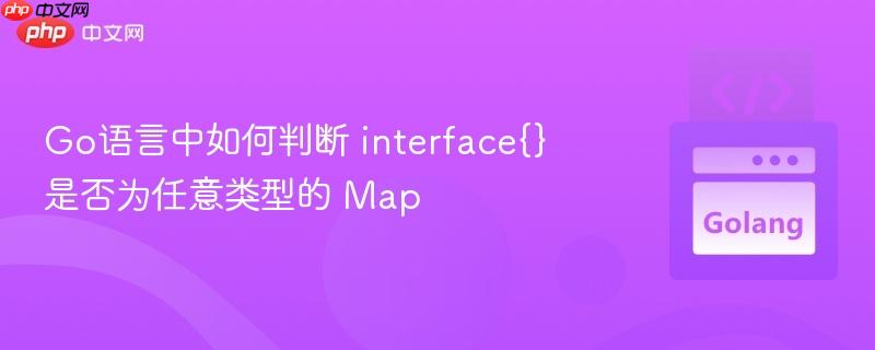 Go语言中如何判断 interface{} 是否为任意类型的 Map