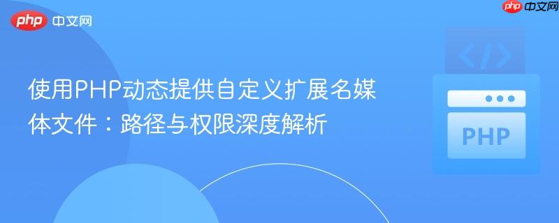 使用PHP动态提供自定义扩展名媒体文件:路径与权限深度解析