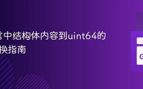 Go语言中结构体内容到uint64的安全转换指南