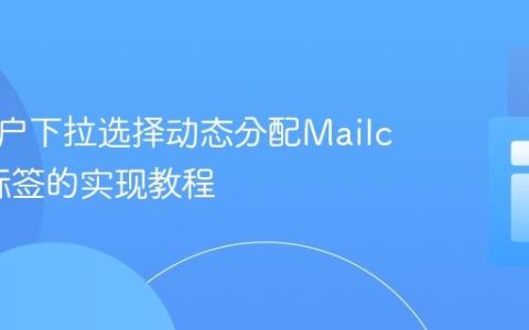 基于用户下拉选择动态分配Mailchimp标签的实现教程