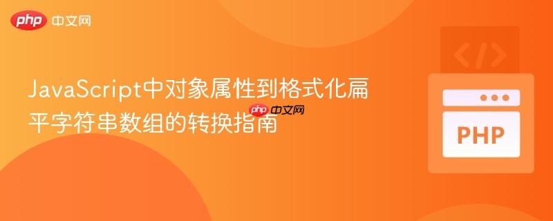 JavaScript中对象属性到格式化扁平字符串数组的转换指南