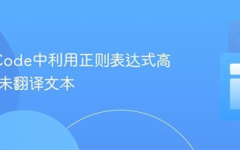 在VS Code中利用正则表达式高效查找未翻译文本