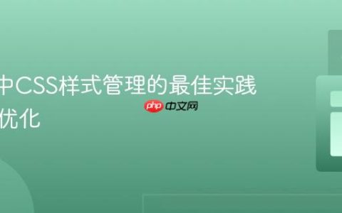 React中CSS样式管理的最佳实践与性能优化