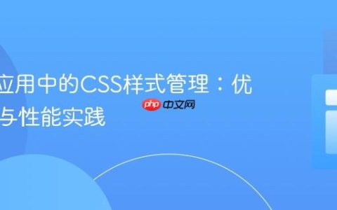 React应用中的CSS样式管理：优化策略与性能实践